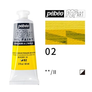 Pebeo Pop Art Yağlı Boya 60ml 02 Primary Cadmium Yellow Hue