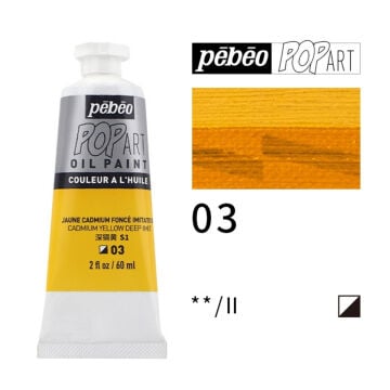 Pebeo Pop Art Yağlı Boya 60ml 03 Cadmium Yellow Deep Imitation