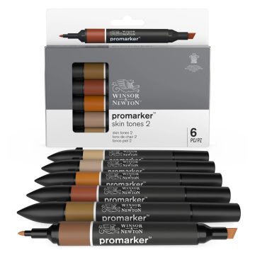 Winsor Newton Promarker Skin Tones 2 6lı