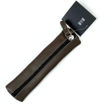 BBack Sanatsal Lastikli Deri Kalemlik 20cm Vizon