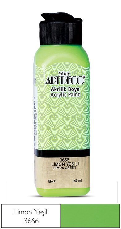 Artdeco Akrilik Boya 140ml 3666 Limon Yeşili