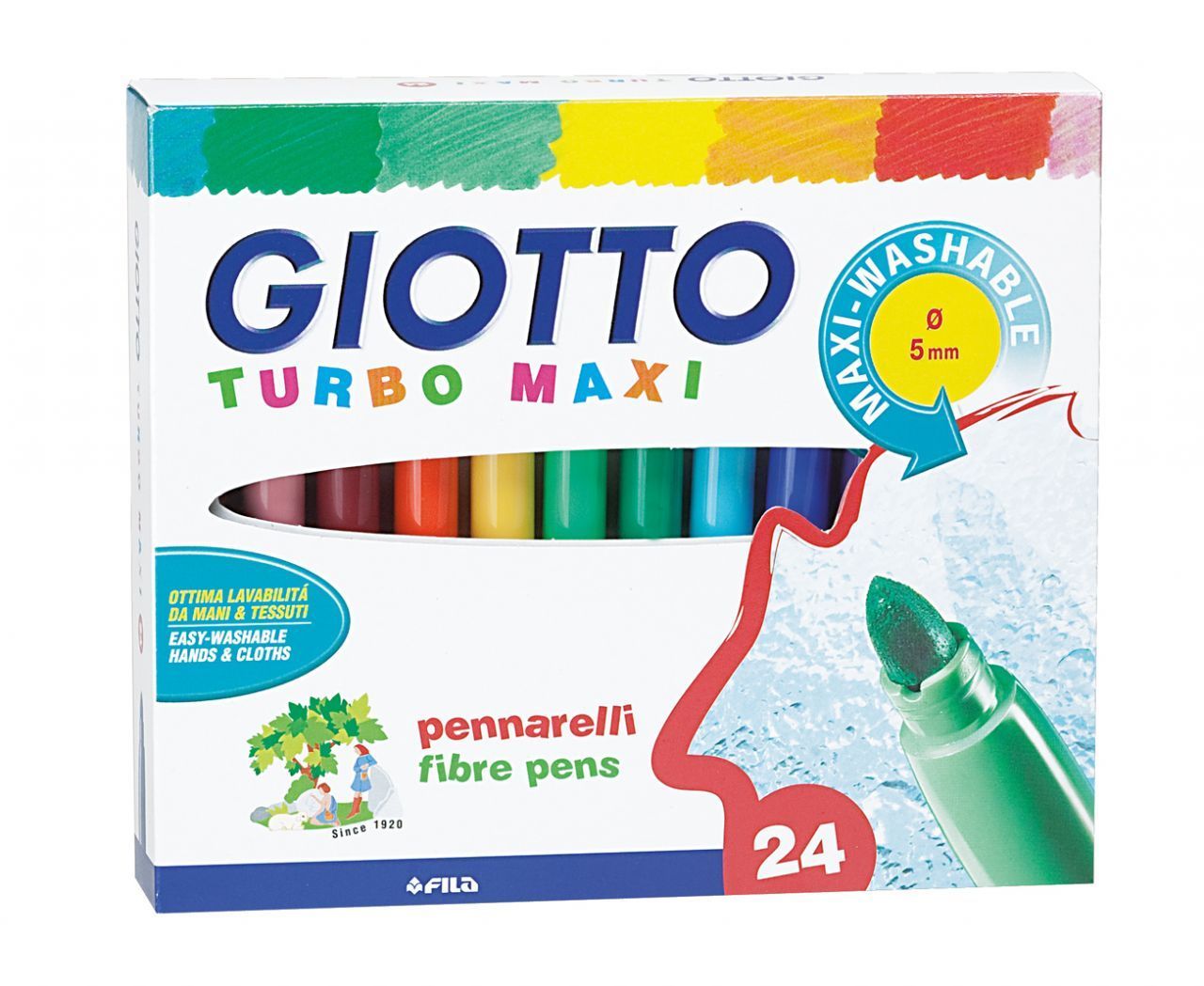 Giotto Turbo Maxi 24 Renk Kutu - 695,00 TL | Hakikat Kırtasiye