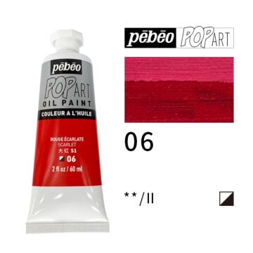 Pebeo Pop Art Yağlı Boya 60ml 06 Scarlet