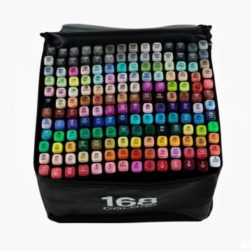 Art Elegant Bez Çantalı Touch Silky Marker Seti 168li