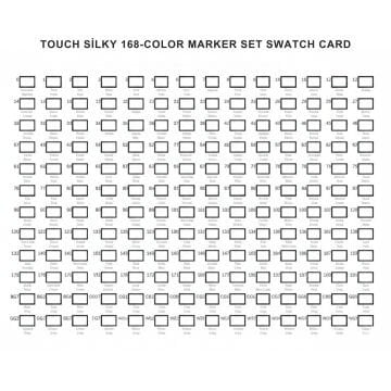 Art Elegant Bez Çantalı Touch Silky Marker Seti 168li