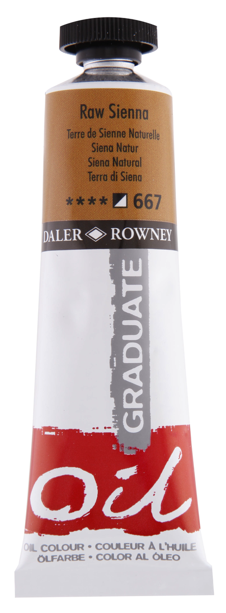 Daler Rowney Graduate Yağlı Boya 38ml 667 Raw Sienna