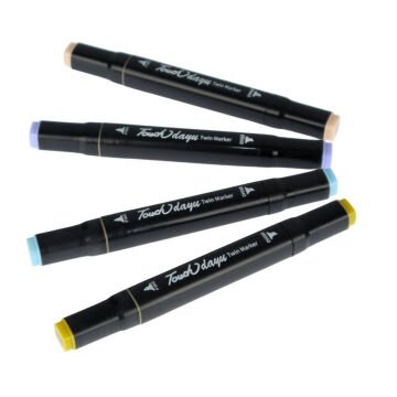 Art Elegant Bez Çantalı Touch Kaikai Marker Seti 204lü