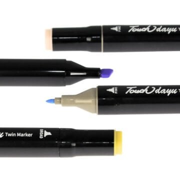 Art Elegant Bez Çantalı Touch Kaikai Marker Seti 204lü
