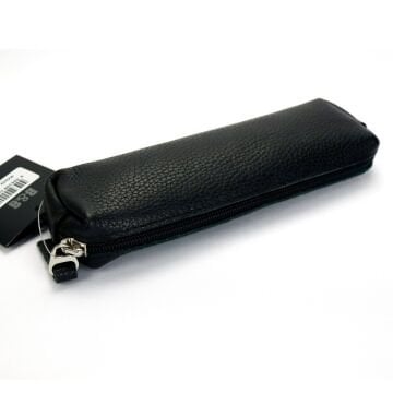 BBack Sanatsal Deri Kalemlik Siyah