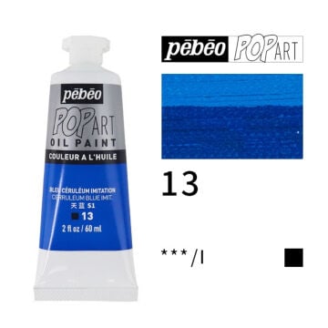 Pebeo Pop Art Yağlı Boya 60ml 13 Cerruleum Blue Imitation