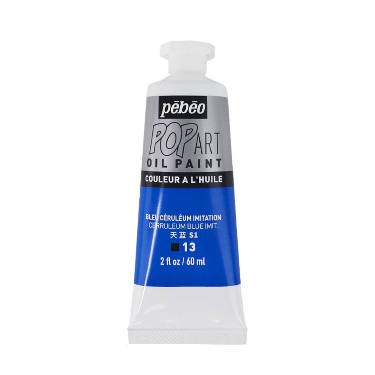 Pebeo Pop Art Yağlı Boya 60ml 13 Cerruleum Blue Imitation
