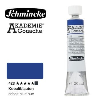 Schmincke Akademie Guaj Boya 20ml 423 Cobalt Blue Hue