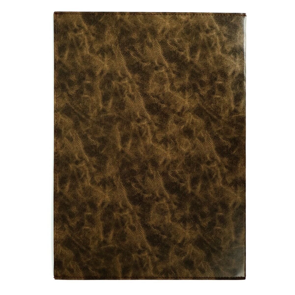 Art Elegant Suni Deri Cepli Yazı Altlığı 25x35cm Desenli Kahverengi