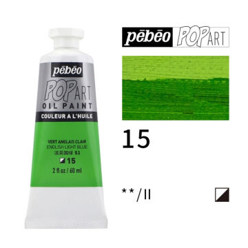 Pebeo Pop Art Yağlı Boya 60ml 15 English Light Green