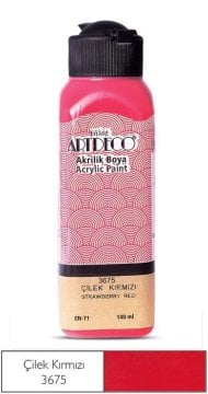 Artdeco Akrilik Boya 140ml 3675 Çilek Kırmızı