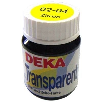 Deka Transparen Vitray Cam Boya 25ml 04 Limon Sarı