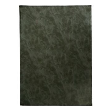 Art Elegant Suni Deri Cepli Yazı Altlığı 25x35cm Desenli Gri