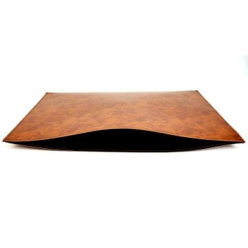 Art Elegant Suni Deri Cepli Yazı Altlığı 25x35cm Gri
