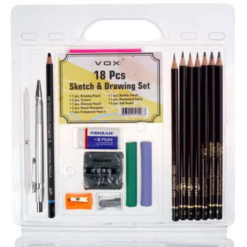 Art Elegant Artist Çizim Eskiz Seti 18 Parça