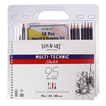 Art Elegant Artist Çizim Eskiz Seti 18 Parça