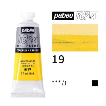 Pebeo Pop Art Yağlı Boya 60ml 19 Naples Yellow