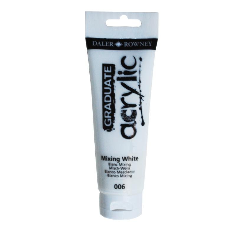 Daler Rowney Graduate Akrilik Boya 120ml 006 Mixing White