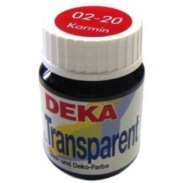 Deka Transparen Vitray Cam Boya 25ml 20 Karmin