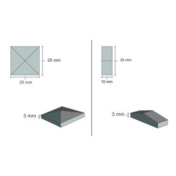 Eshel Maket Duvar ve Kolon Üstü Desenli Taş Kırmızı 1/10 44lü