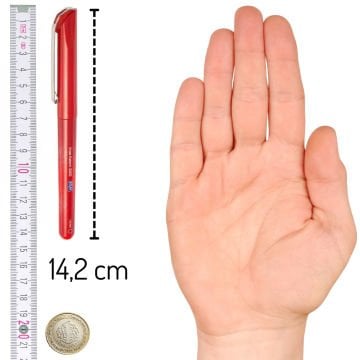 Kraf İmza Kalemi 305G 1.0mm Kırmızı