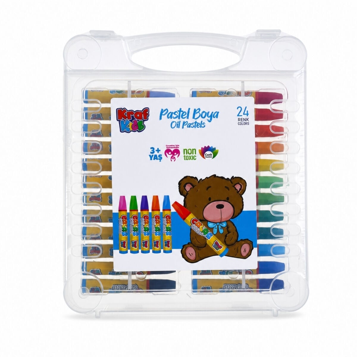 Kraf Kids Oil Pastel Boya 24lü Çantalı
