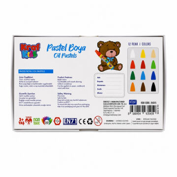 Kraf Kids Oil Pastel Boya 12li