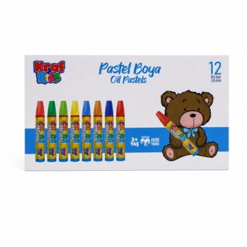 Kraf Kids Oil Pastel Boya 12li