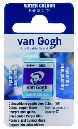 Van Gogh Suluboya Tablet 593 Qui. Purple Blue