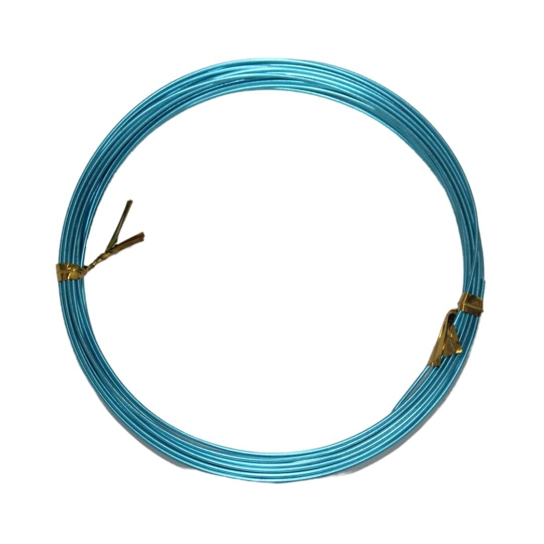 Dytac Alüminyum Tel Yuvarlak 1mm x 4m Turkuaz