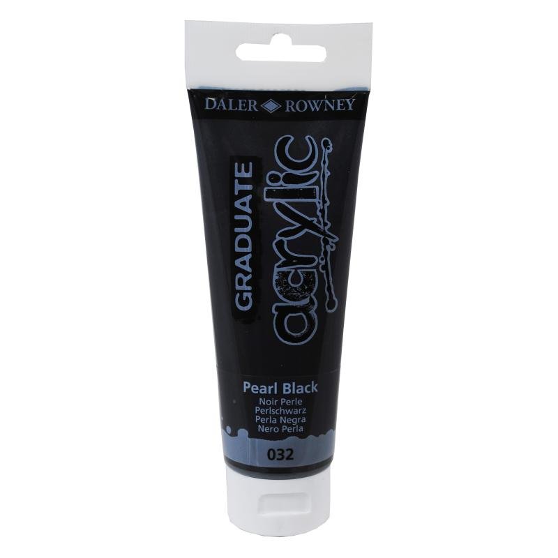 Daler Rowney Graduate Akrilik Boya 120ml 032 Pearl Black