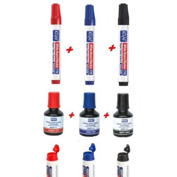 Kraf Beyaz Tahta Kalem Mürekkebi 30ml Kırmızı 445G