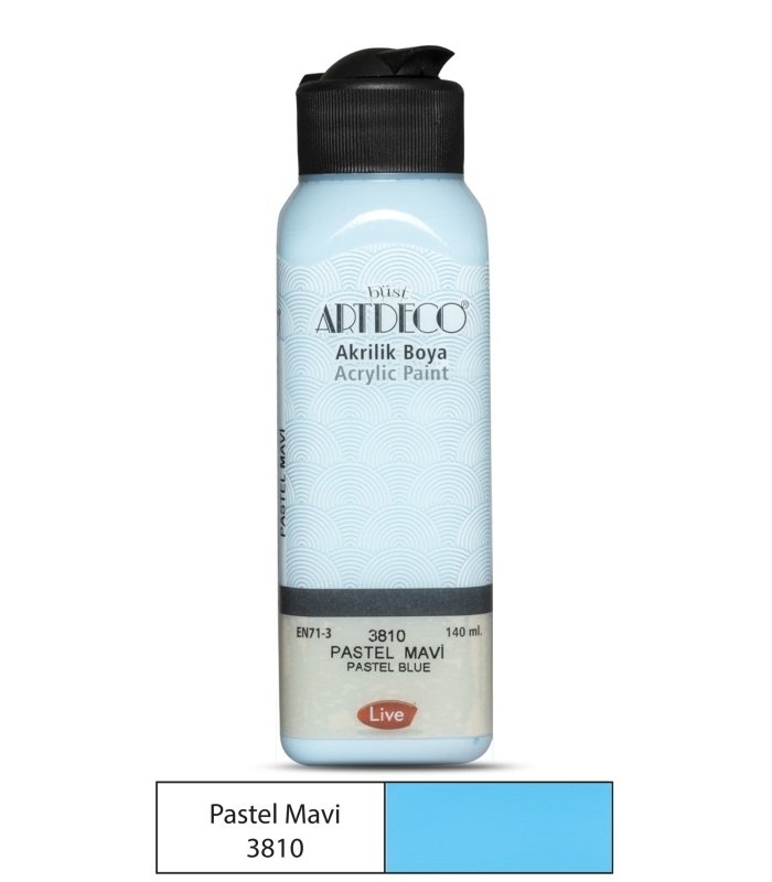 Artdeco Pastel Akrilik Boya 140ml P. Mavi 3810