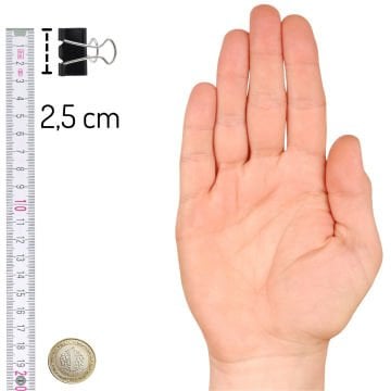 Kraf Çelik Kıskaç 25mm 12li Kutu 425G