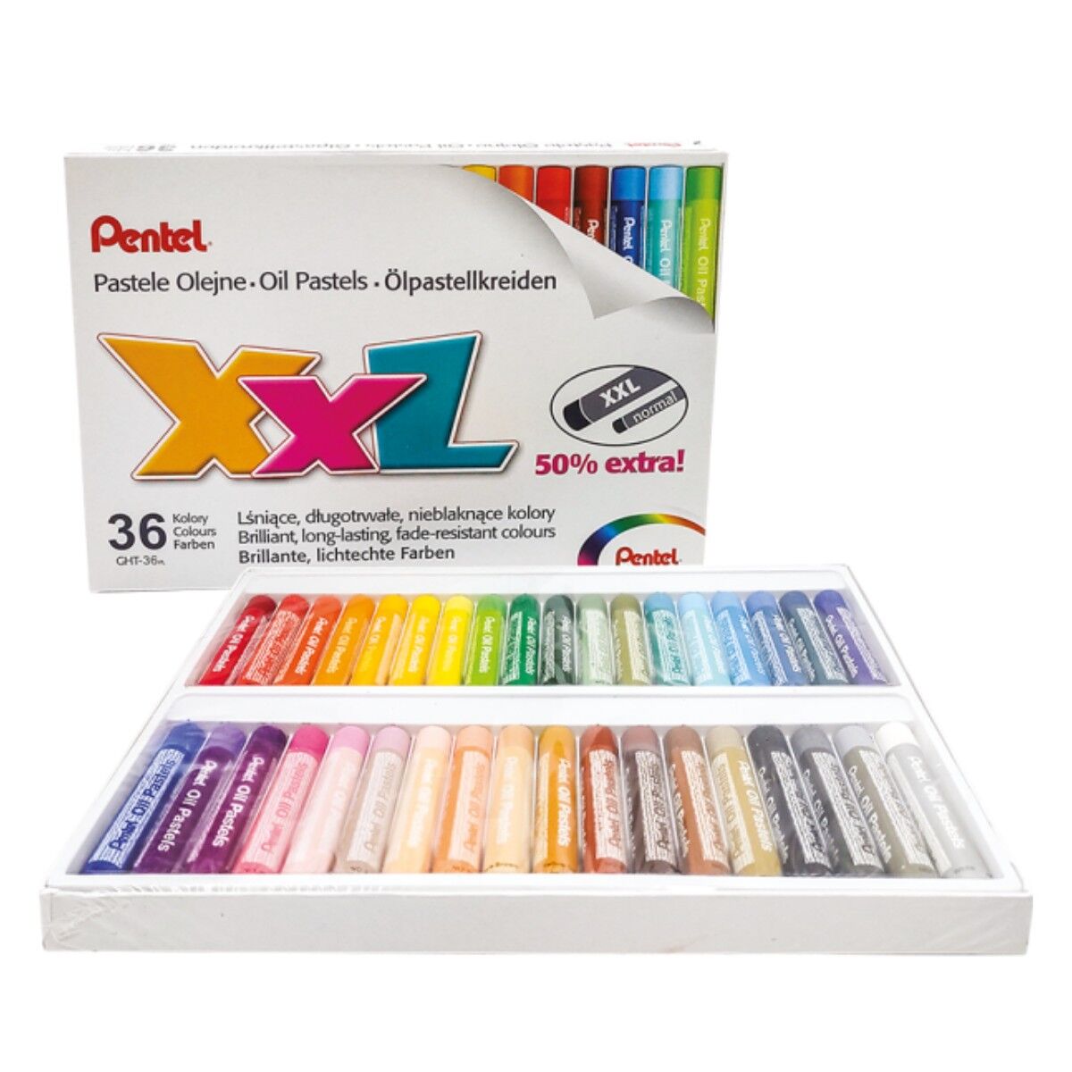 Pentel Yağlı Pastel Boya XXL 36lı