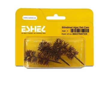 Eshel Maket Slilindirsel Çam 4,5cm 3lü