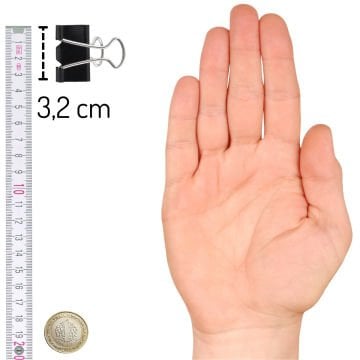 Kraf Çelik Kıskaç 32mm 12li Kutu 432G