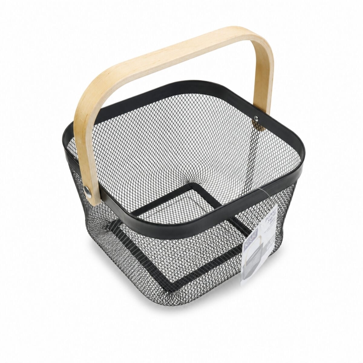 Kraf Perfore Sepet Kare Siyah 24x24x17cm 490G