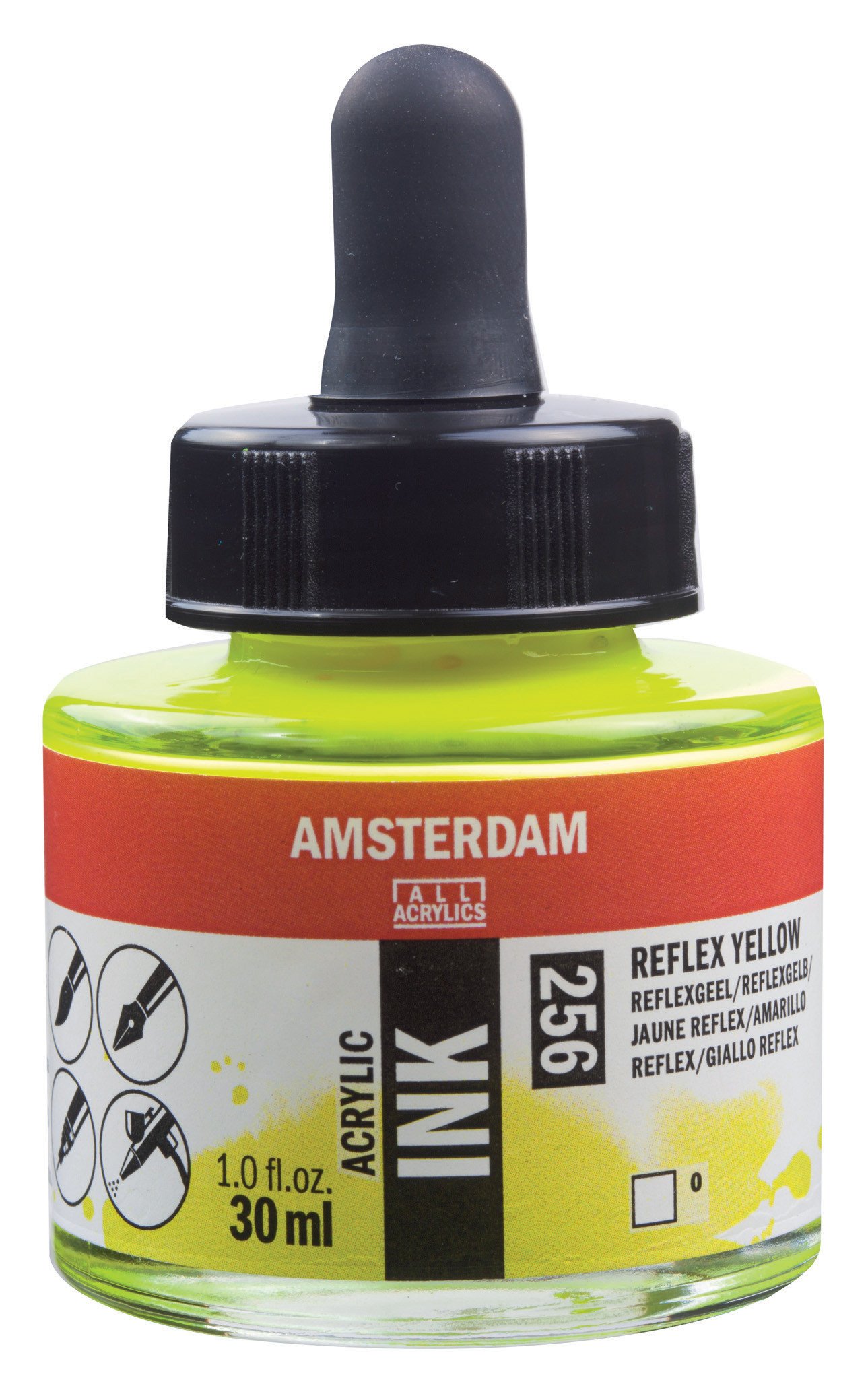 Amsterdam Sıvı Akrilik Mürekkep Boya 30ml 256 Reflex Yellow