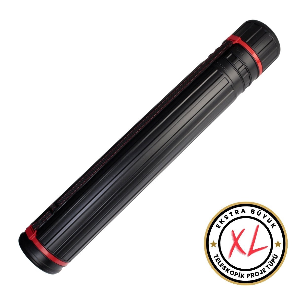 Lutart XL Proje Tüpü 12,5x77x135cm Siyah