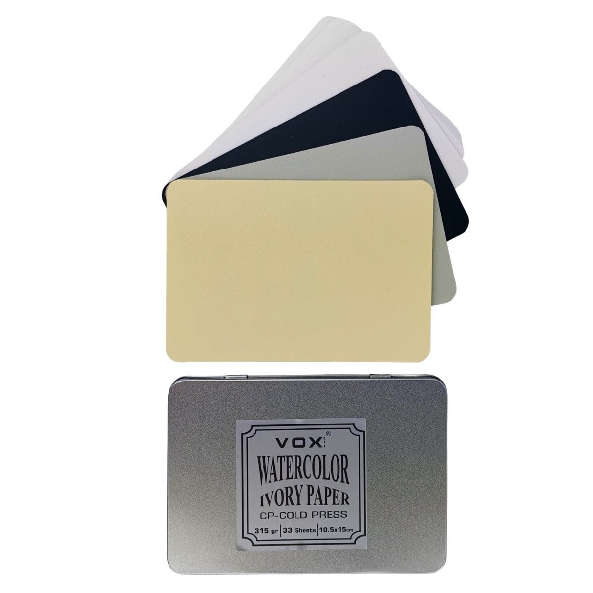 Vox Sulu Boya Kağıdı Naturel Beyaz 10.5x15cm 315gr 30+3yp
