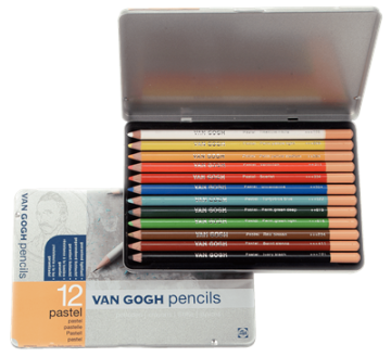 Van Gogh Soft Pastel Kalem Seti Metal Kutu 12li