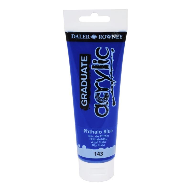 Daler Rowney Graduate Akrilik Boya 120ml 143 Phthalo Blue