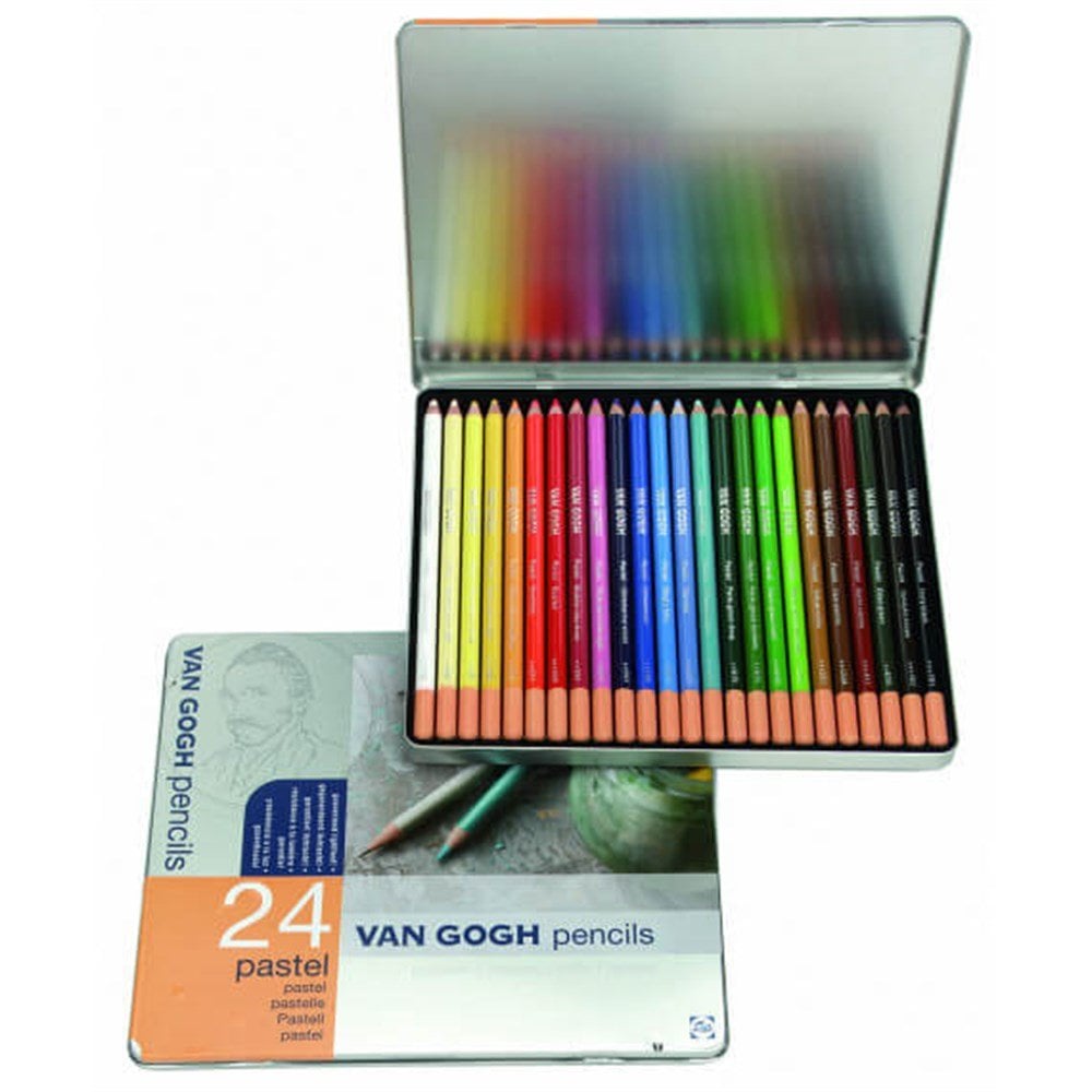 Van Gogh Soft Pastel Kalem Seti Metal Kutu 24lü