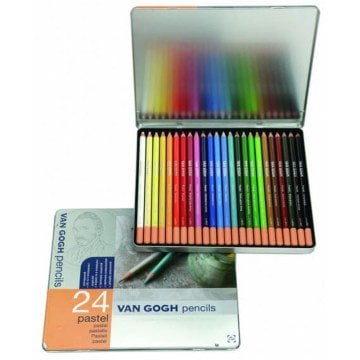 Van Gogh Soft Pastel Kalem Seti Metal Kutu 24lü