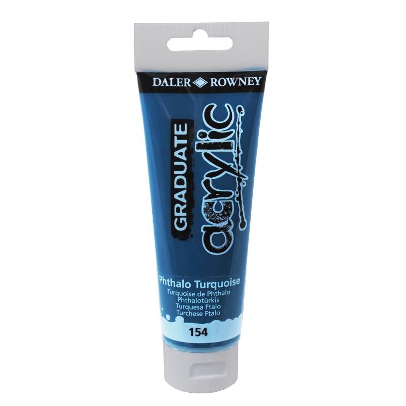 Daler Rowney Graduate Akrilik Boya 120ml 154 Phthalo Turquoise